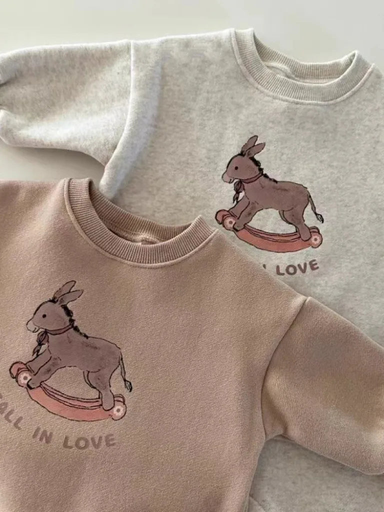 Long Sleeve Rocking Horse Romper