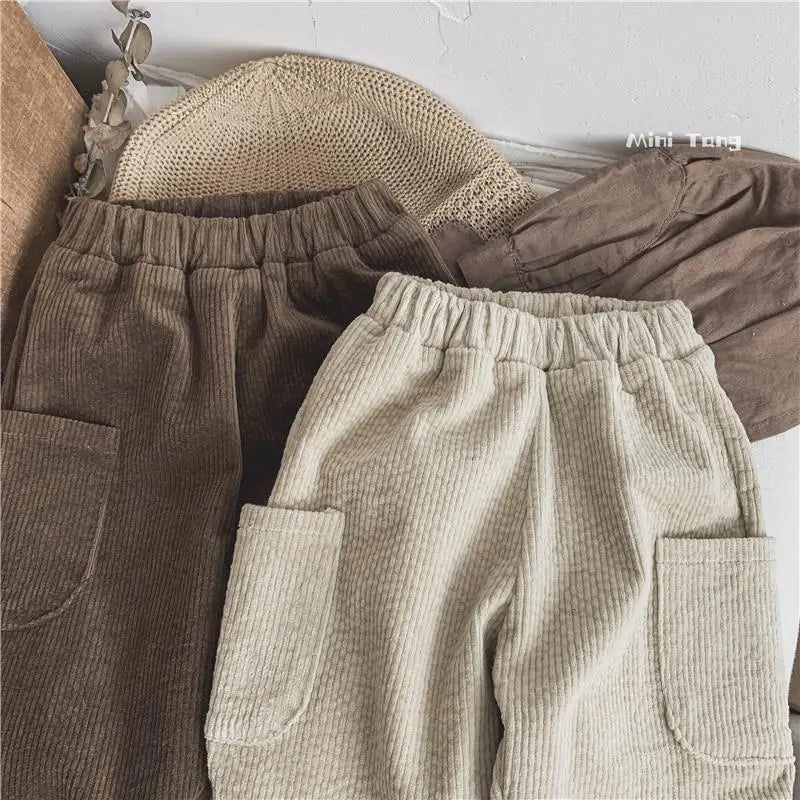 Winter Plush Corduroy Pants