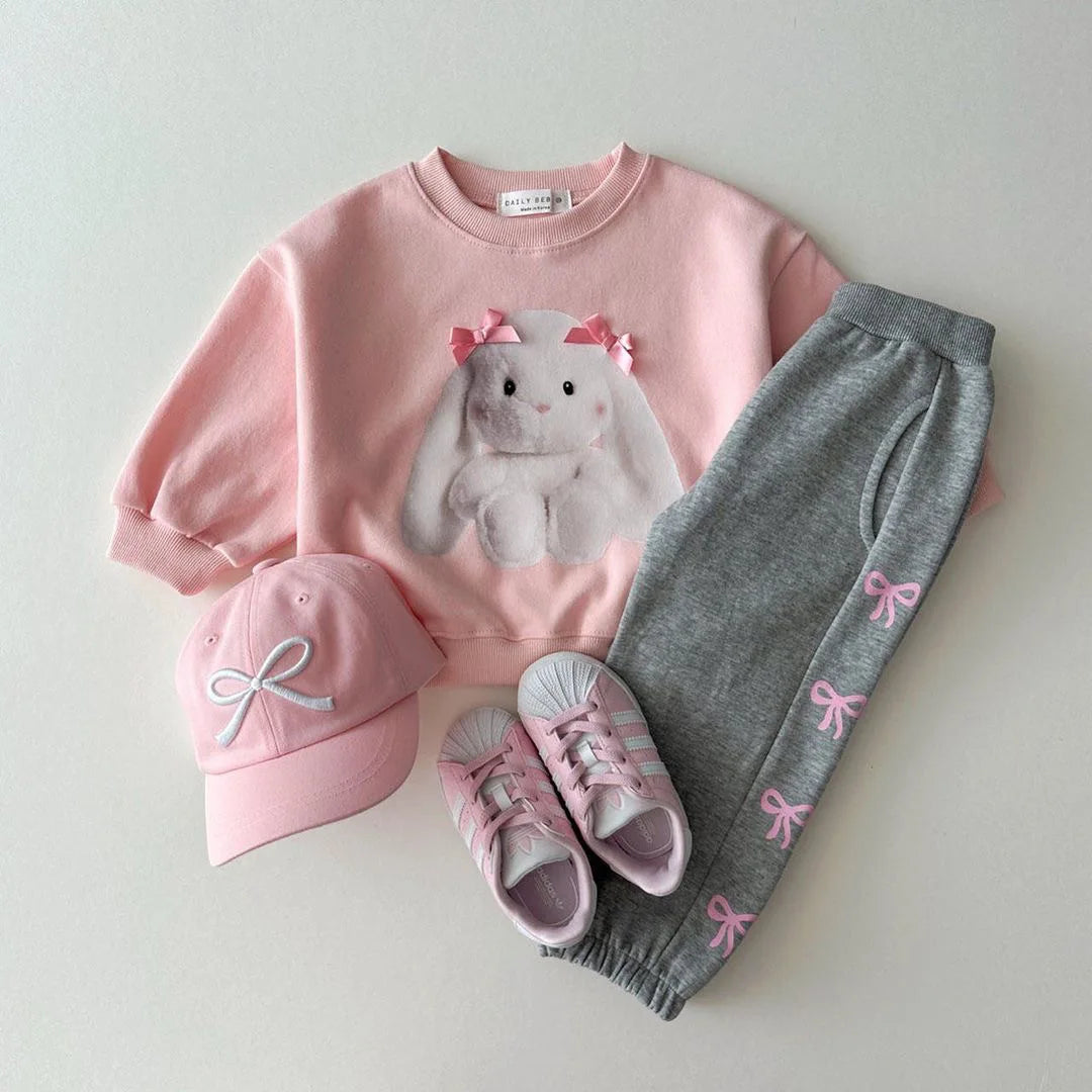 Long-Sleeved Cute Cartoon Print Sweatshirt