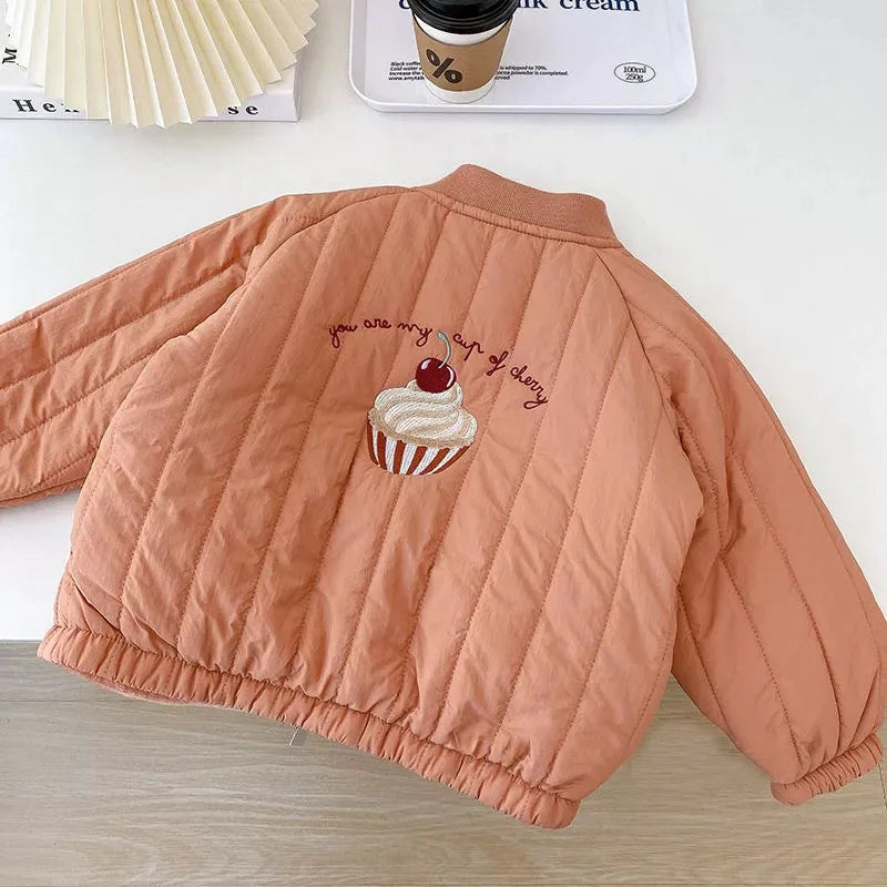 Fleece-Lined Kids Bomber Jacket