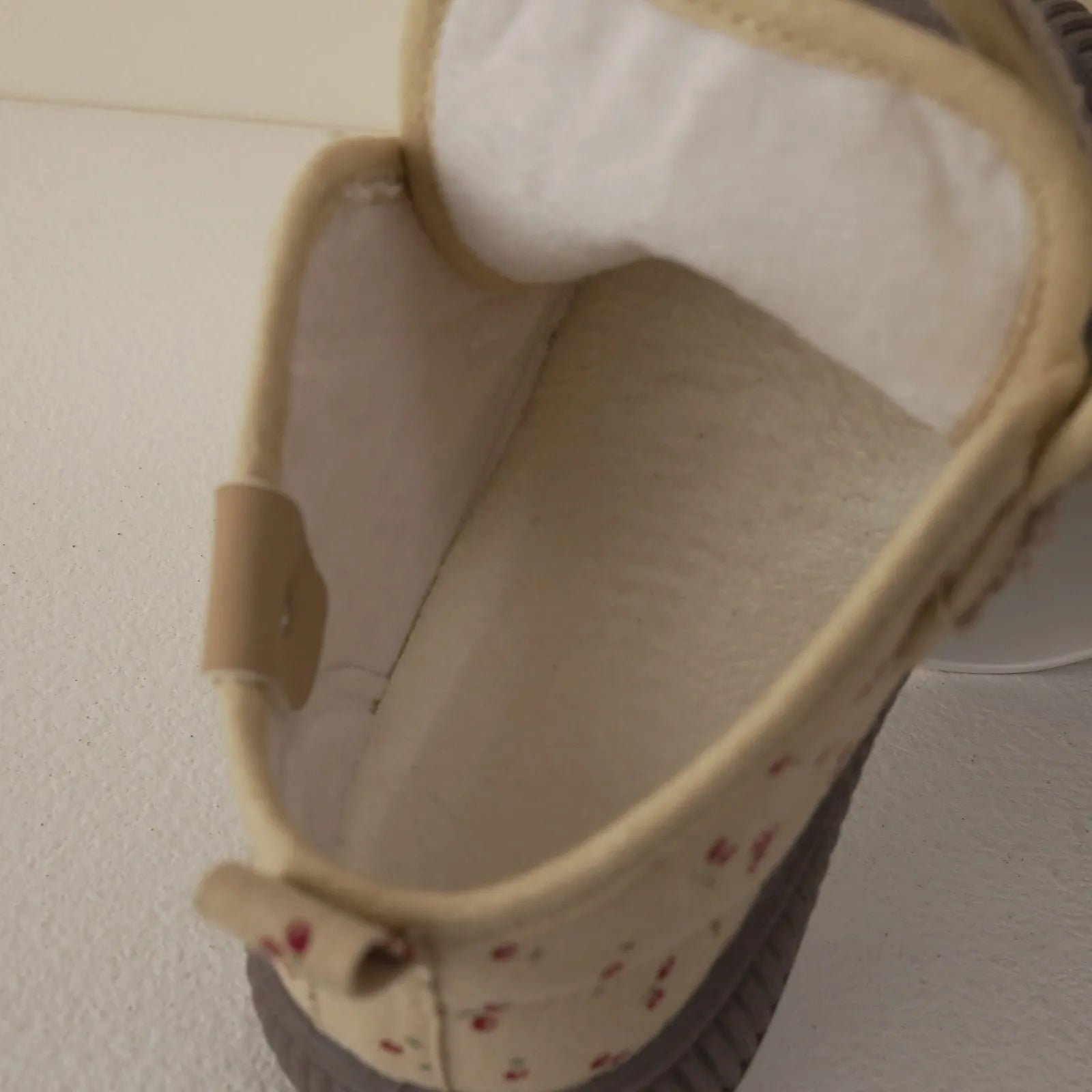 Warm Floral Print Baby Canvas Sneakers