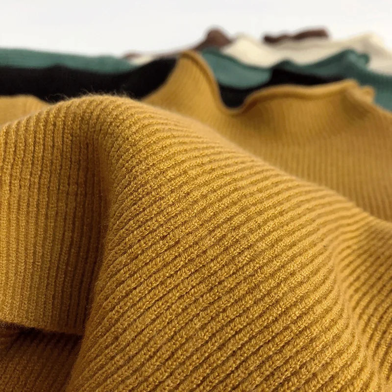 Half Turtleneck Solid Pullover
