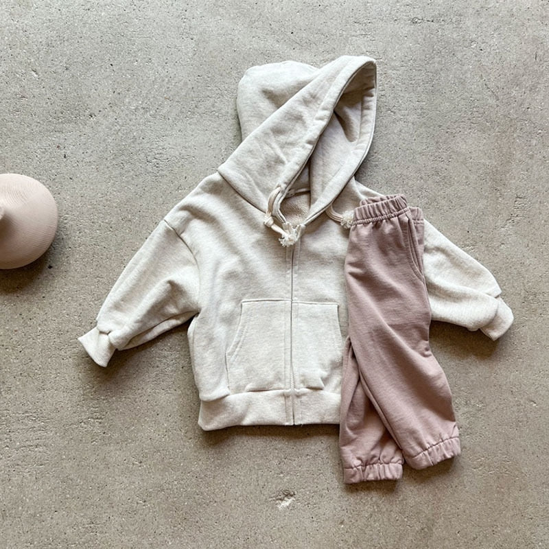Casual Solid Hooded Jacket