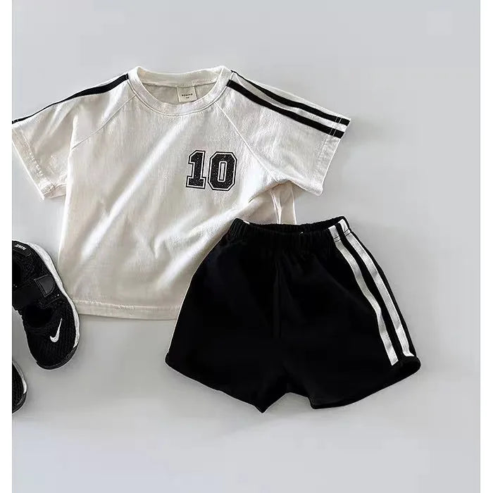 No. 10 Short Sleeve Tee & Shorts Set