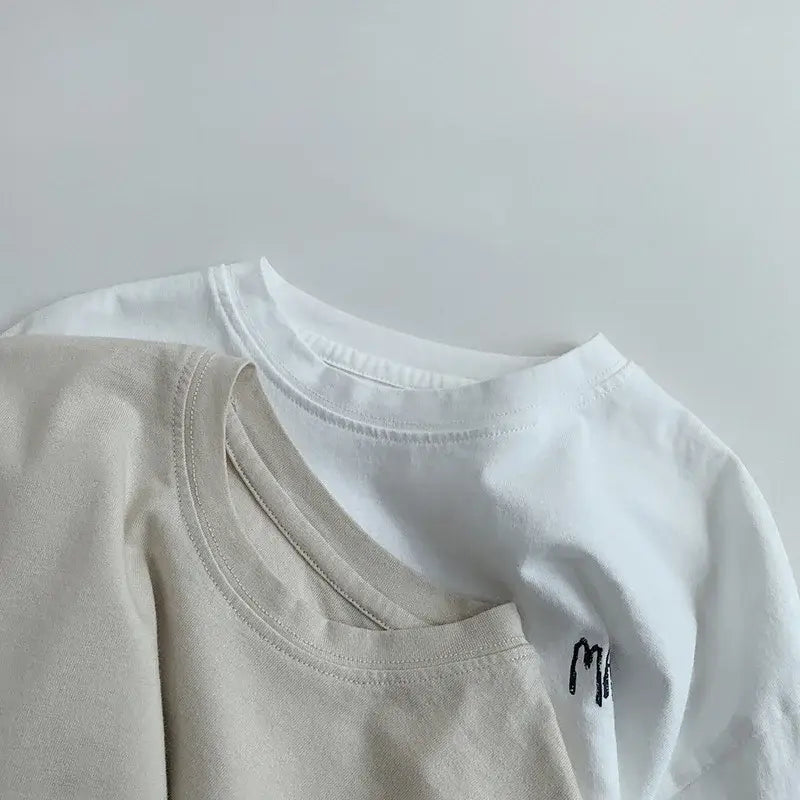 'Maroon' Long-Sleeve Cotton Tee