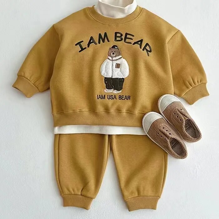 'I Am Bear' Cute Jogger Set