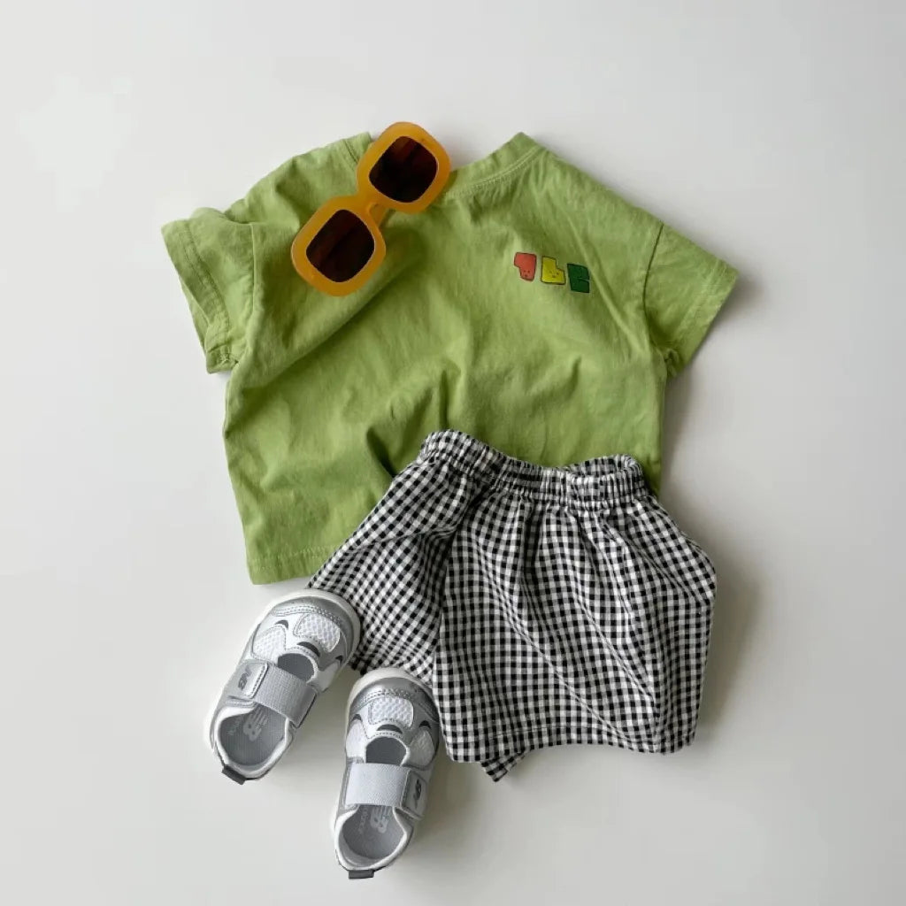 Unisex Breathable Plaid Shorts