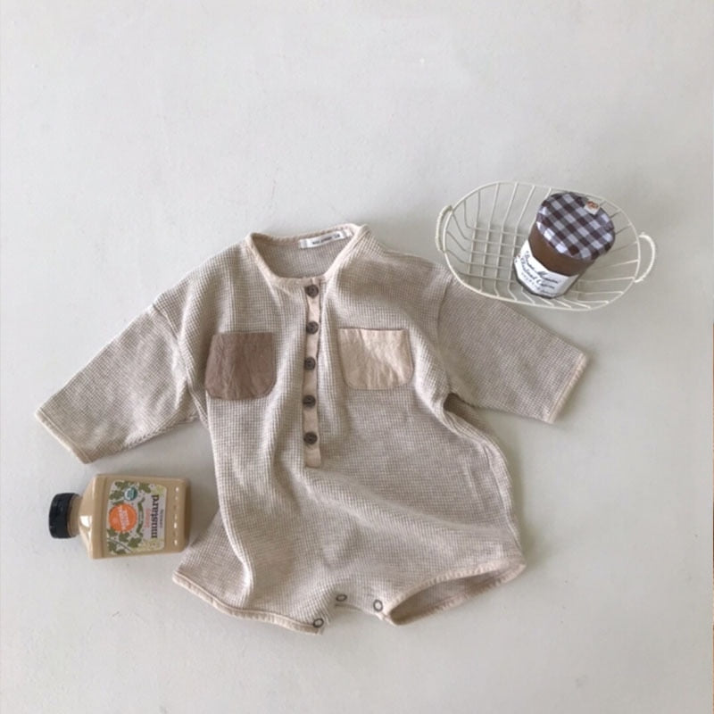 Button-Down Long-Sleeved Jumpsuit