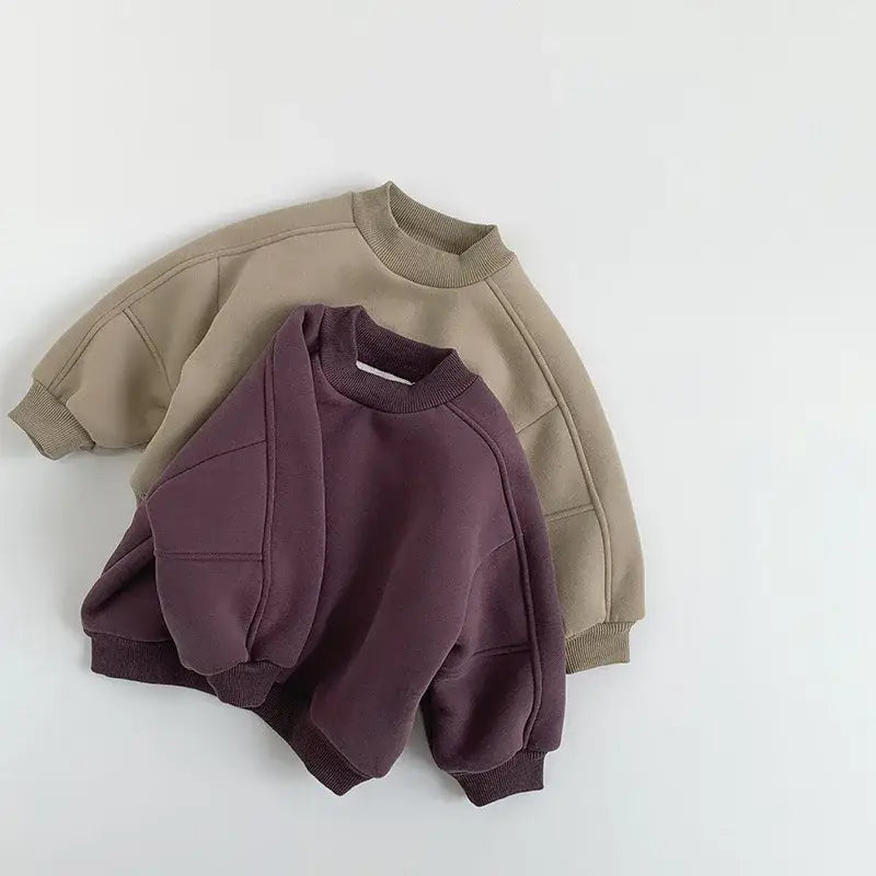 Solid Fleece Sweatshirt