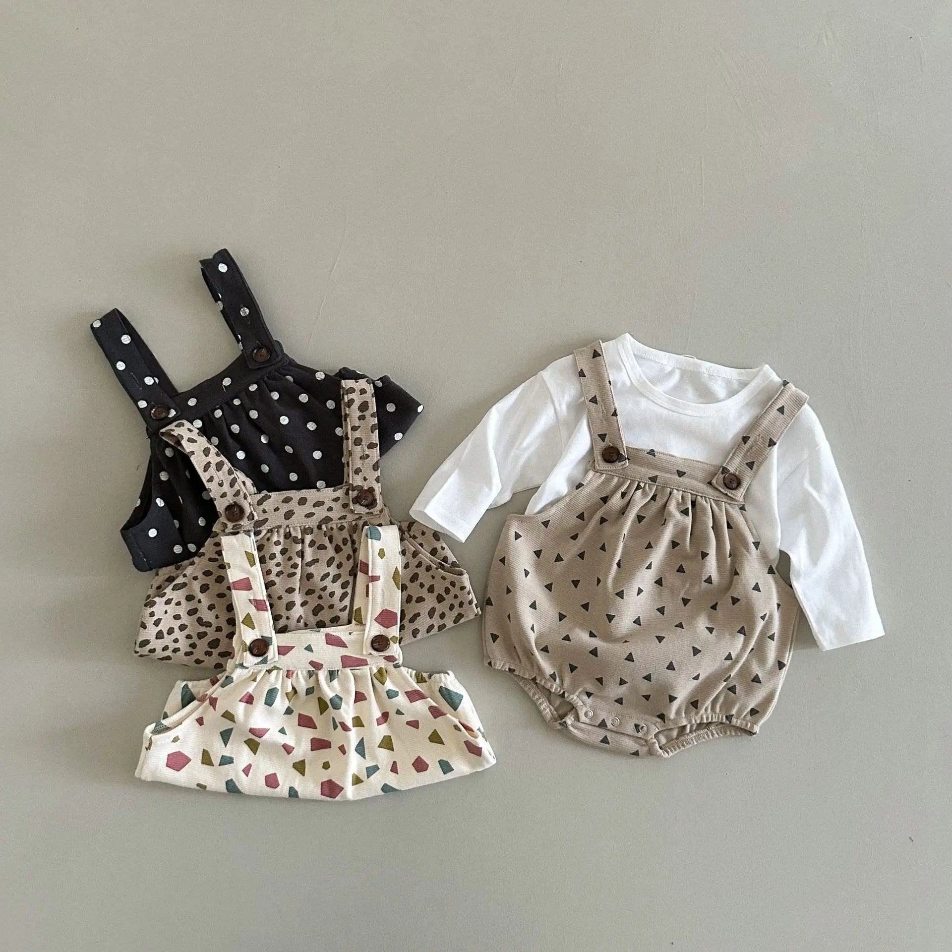 Patterned Sleeveless Onesie