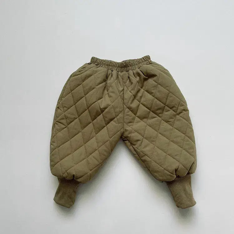 Thick Cotton-Padded Coat & Harem Pants