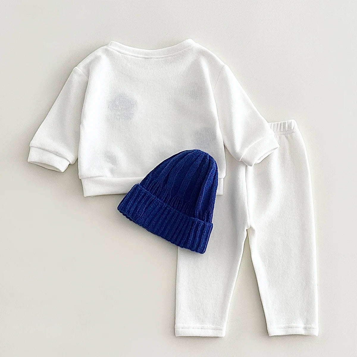 Flower Print Sweatshirt & Pants Set