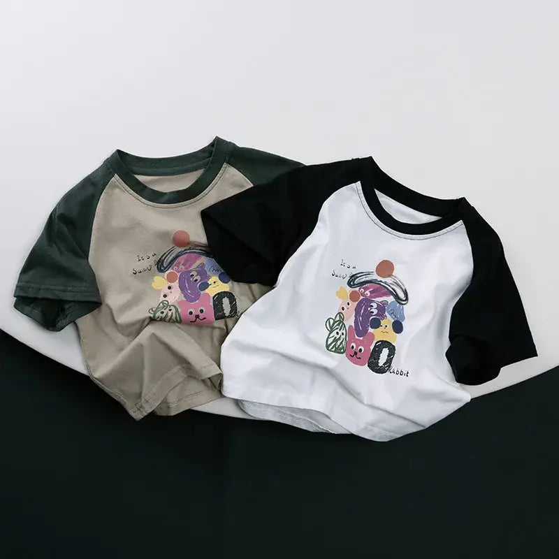 Short Sleeve Cartoon Unisex Tee