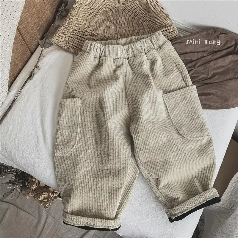 Winter Plush Corduroy Pants