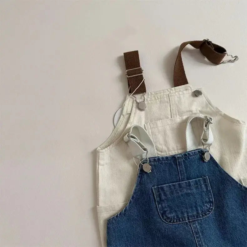 Cozy Cotton Denim Overalls for Babies