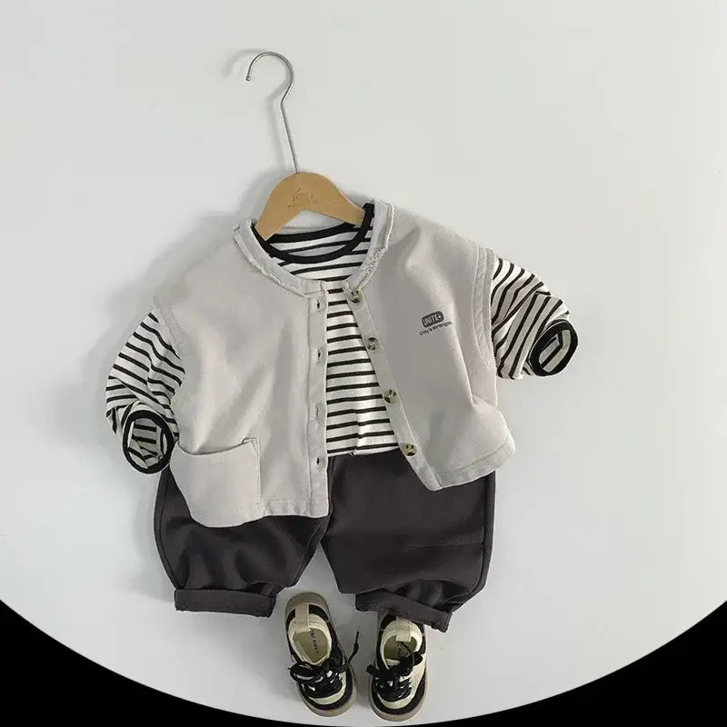Striped Long-Sleeved Boys' Tee