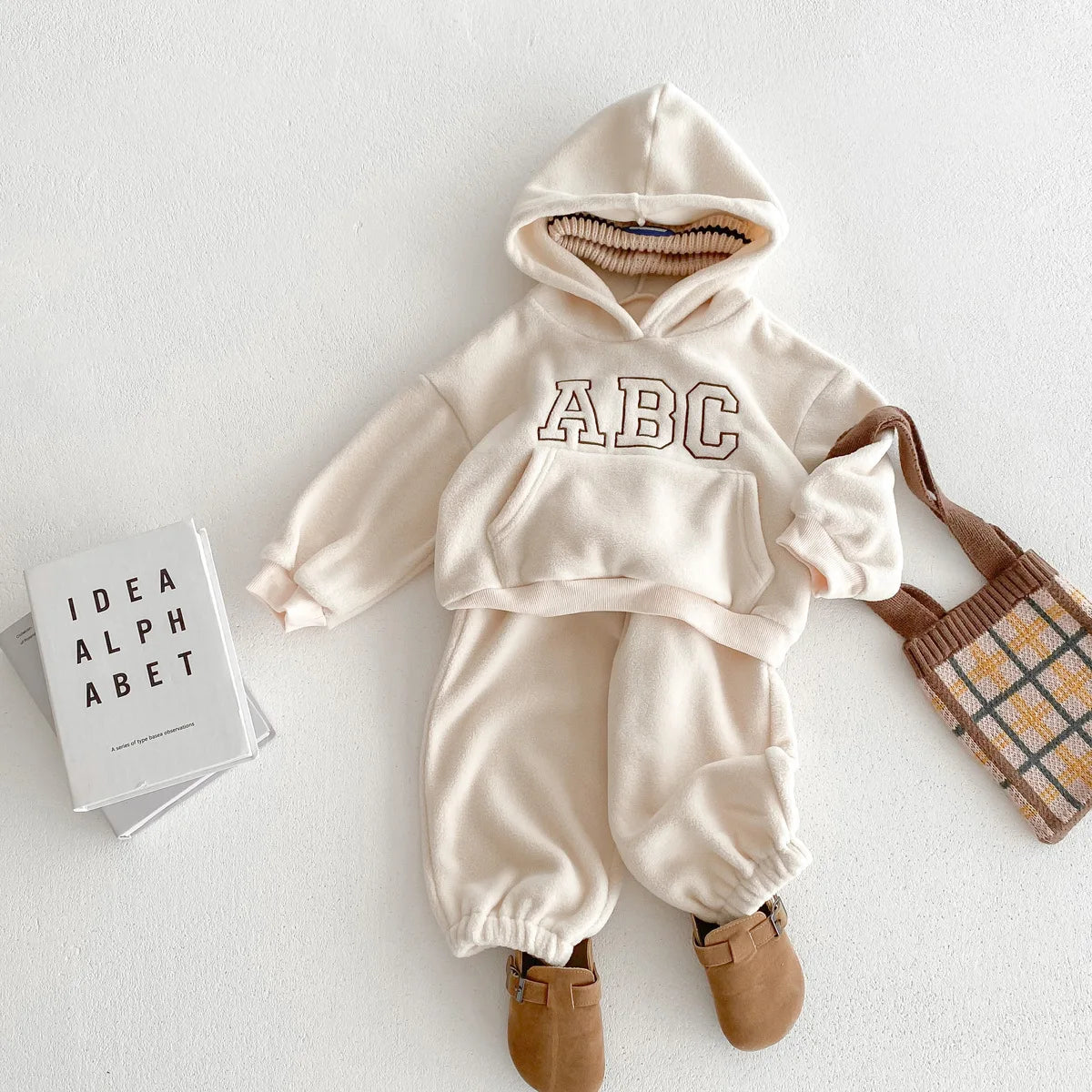 'ABC' Fleece Jogger Set