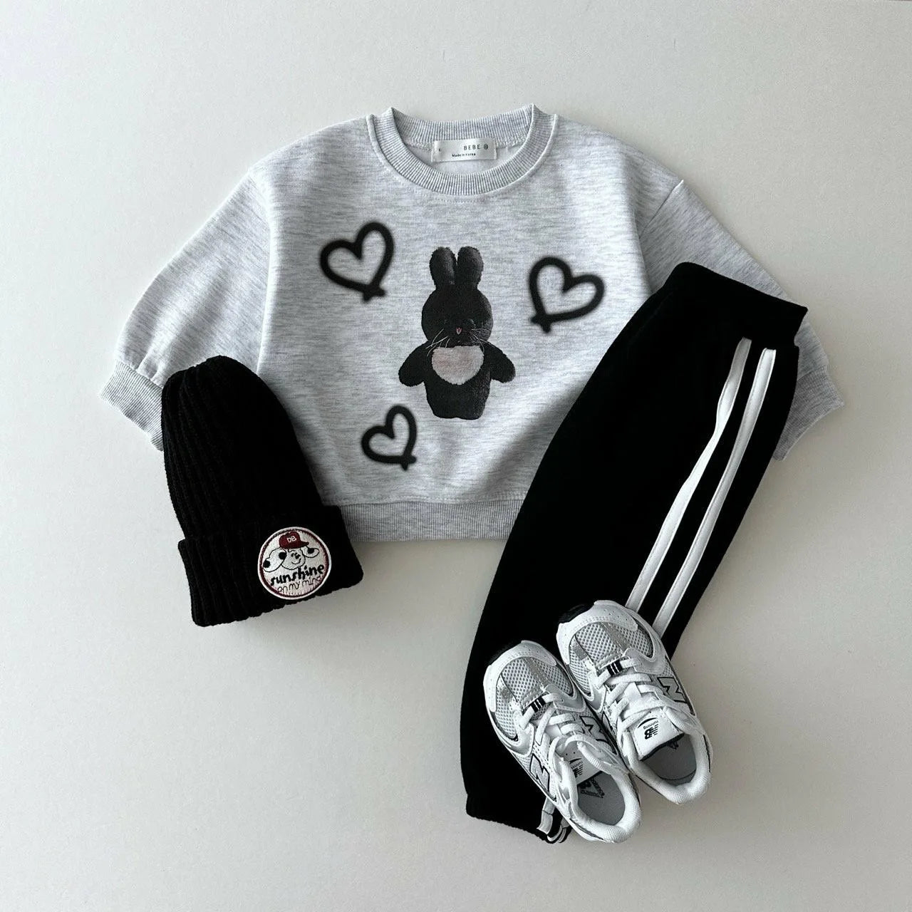 Striped Cozy Loose Sweat Pants