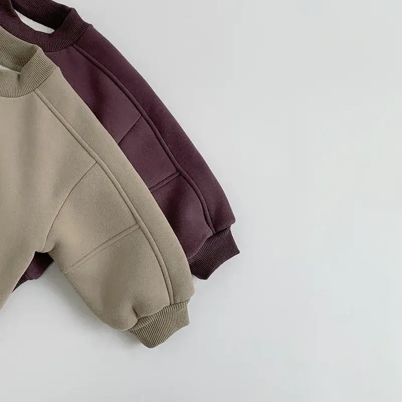 Solid Fleece Sweatshirt