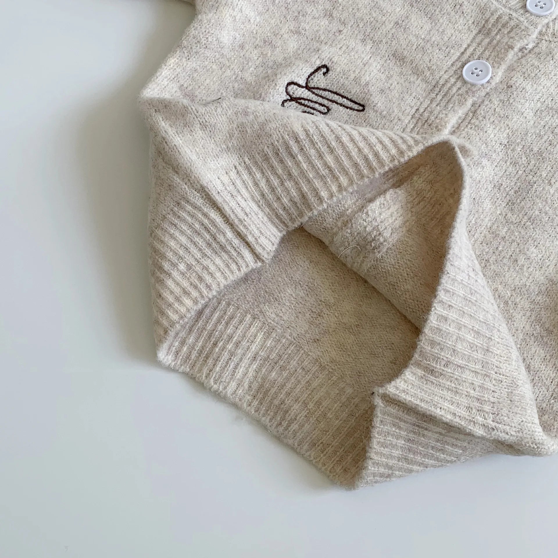 Embroidered Knit Cardigan