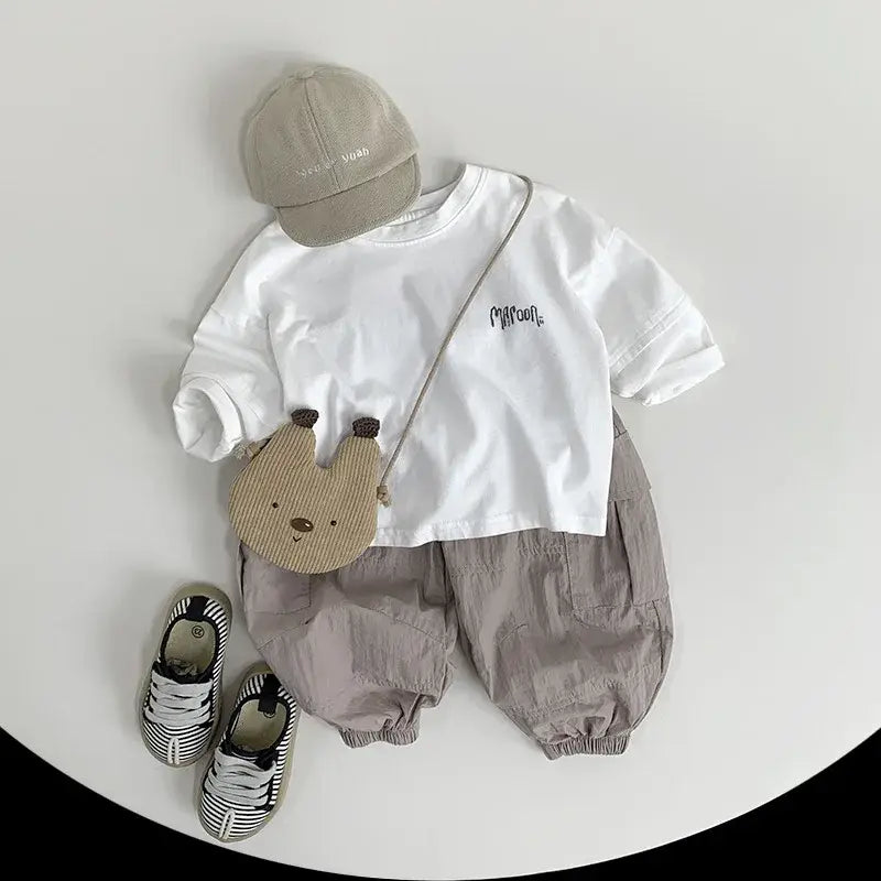 'Maroon' Long-Sleeve Cotton Tee