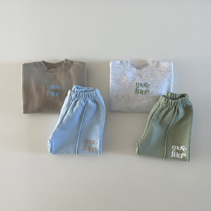 Long-Sleeved Letter Print Sweatshirt Set