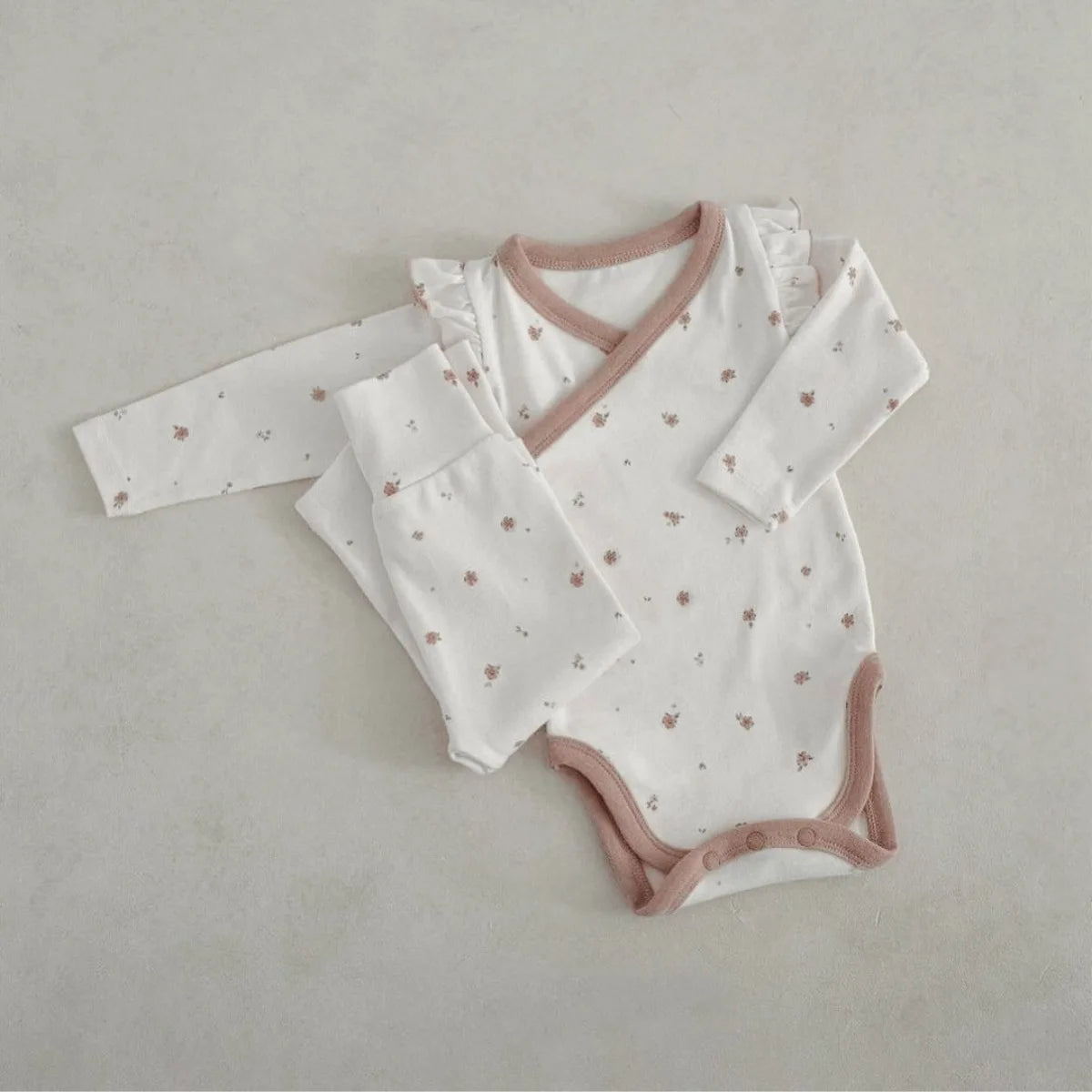 Long-Sleeved Onesie and Leggings Set