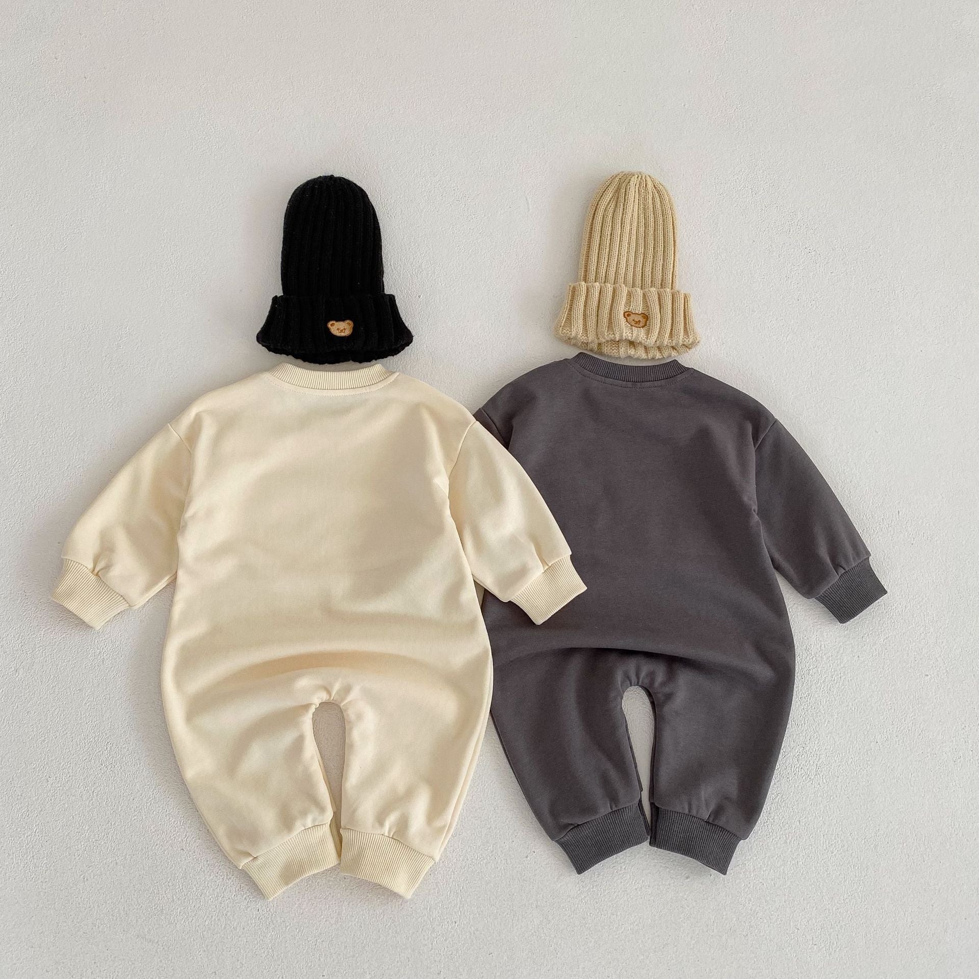 'WE SEE YOU' Long-Sleeved Casual Romper