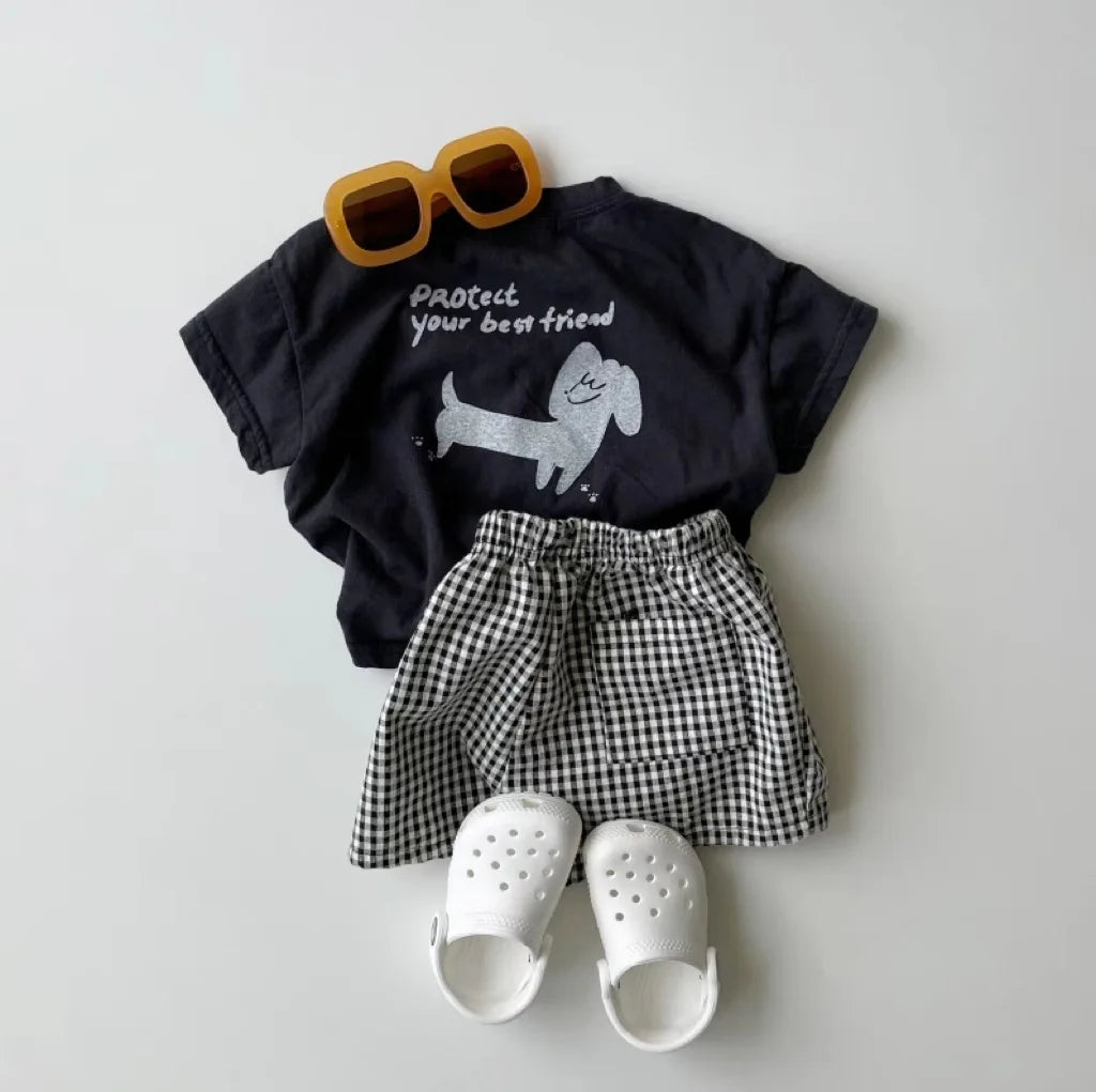 Unisex Breathable Plaid Shorts
