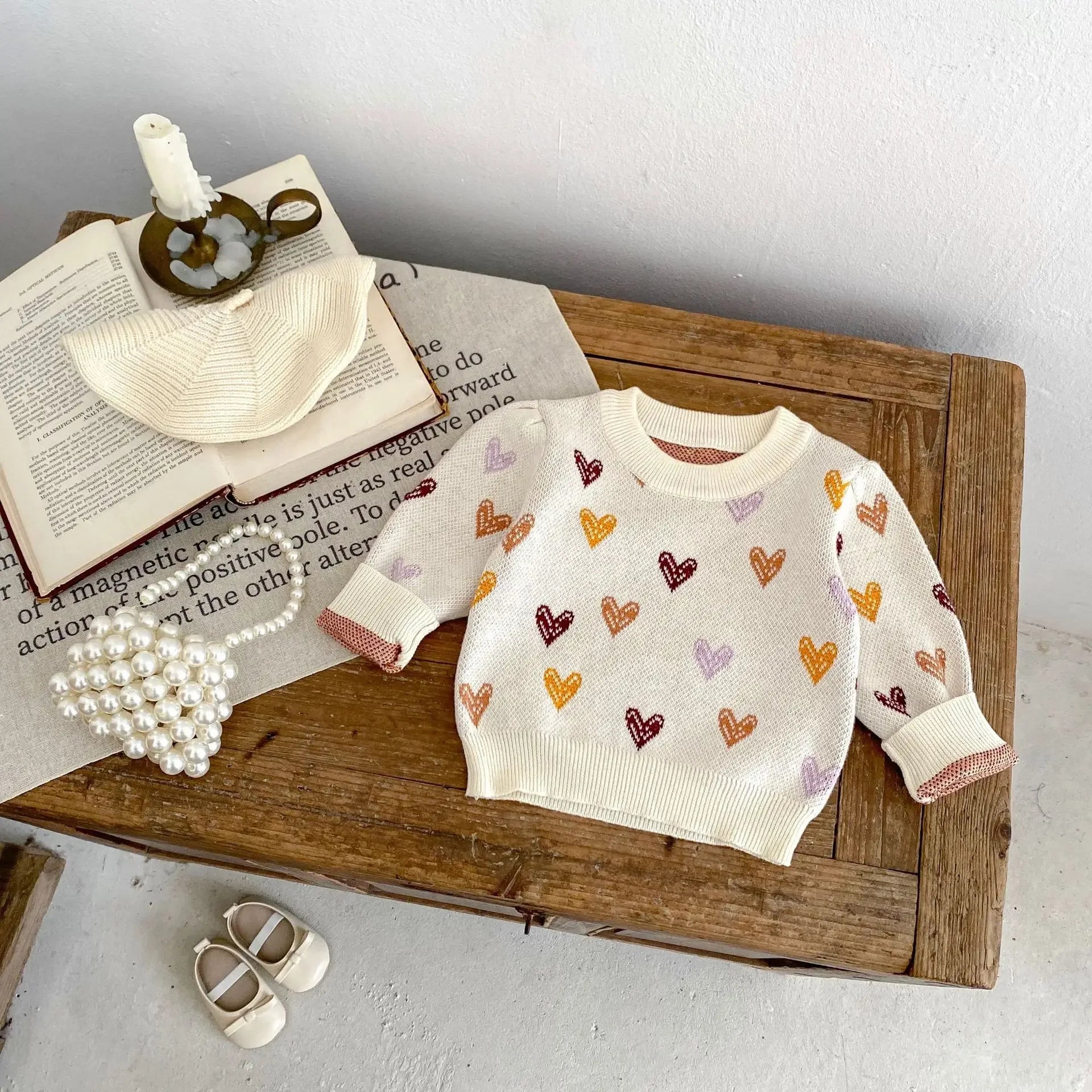 Heart Knitted Sweater