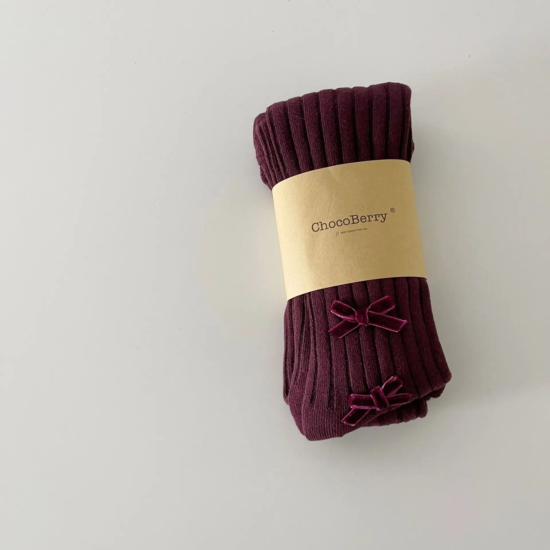Girl's Solid Ribbed Tights
