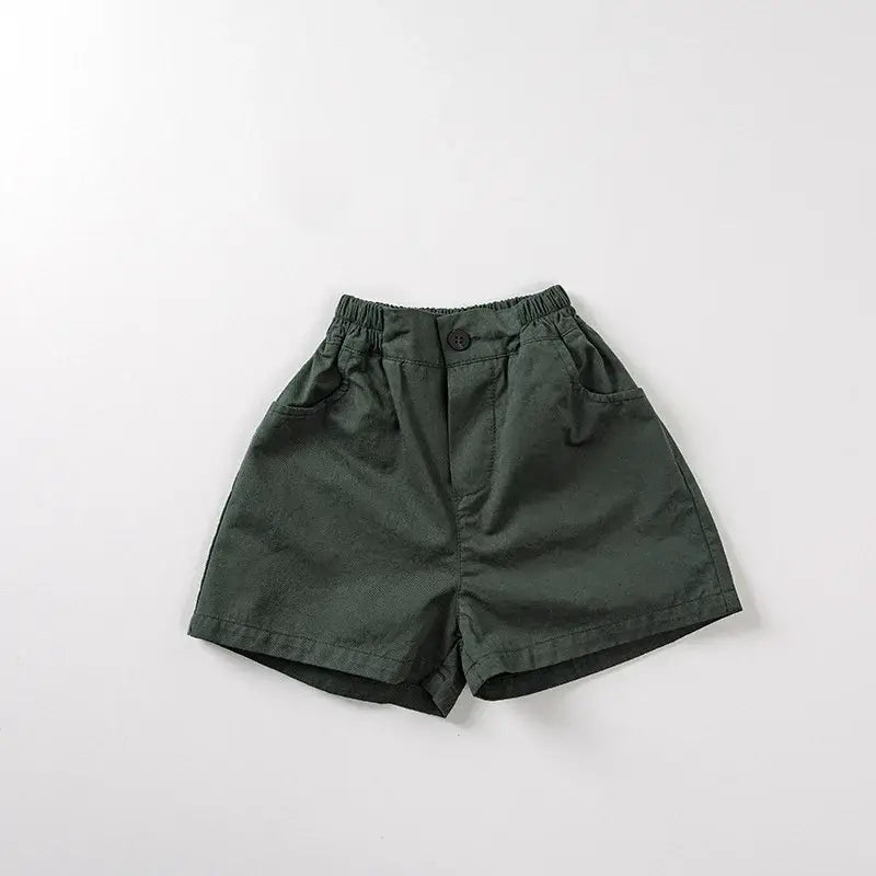 Solid Casual Kids Shorts