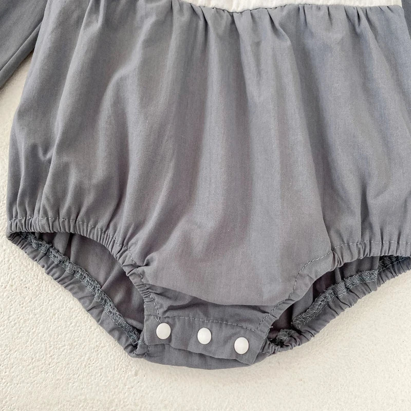 Lace Doll-Collar Onesie
