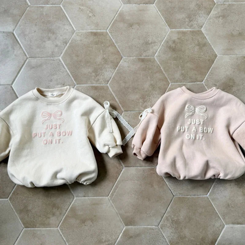 Girls' Infant Bow Print Onesie