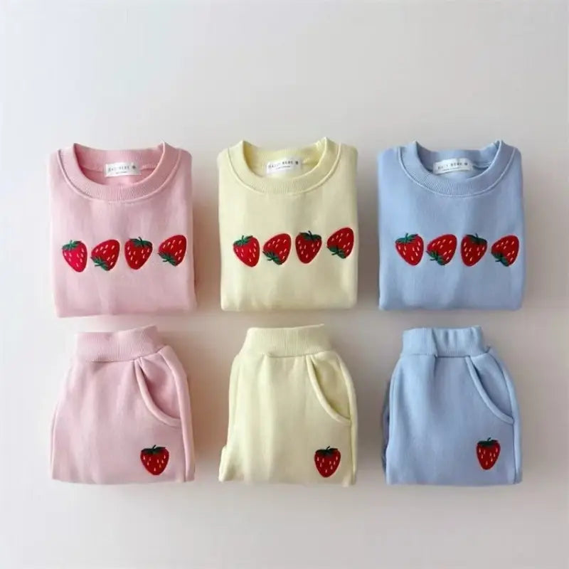 Cute Strawberries Jogger Set