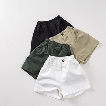 Solid Casual Kids Shorts