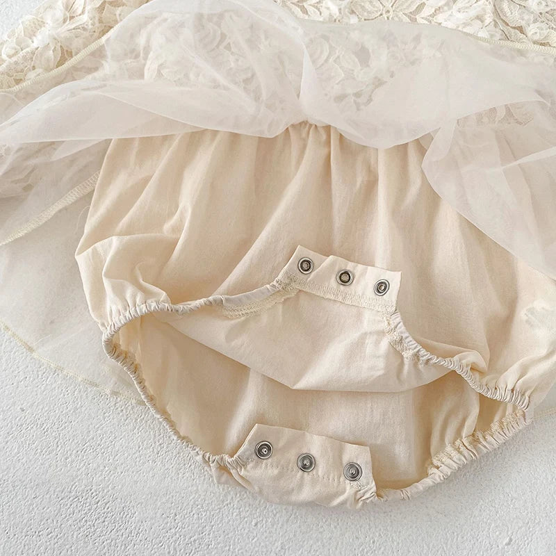 Infant Lace Tulle Romper