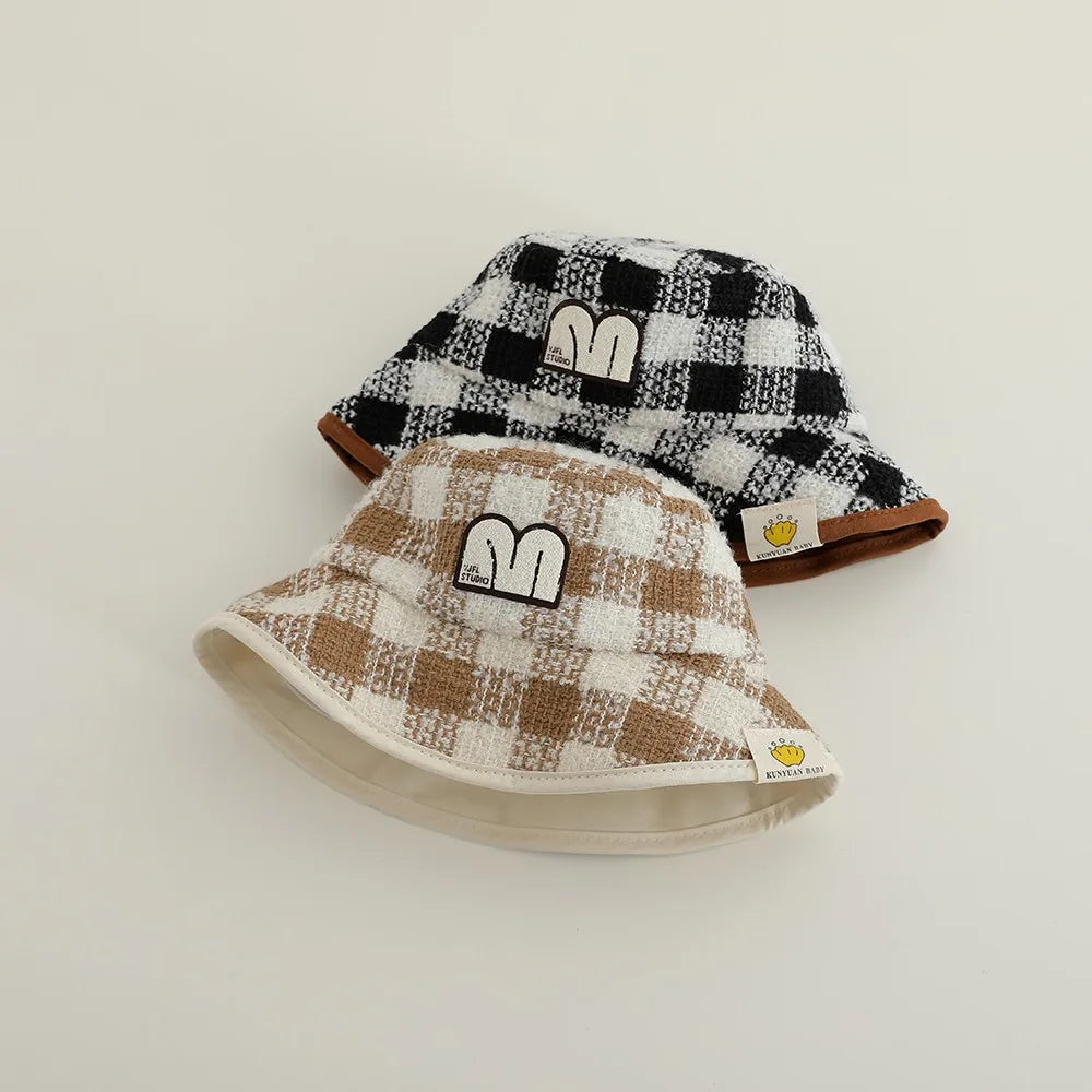 Kids Plaid Fisherman's Hat