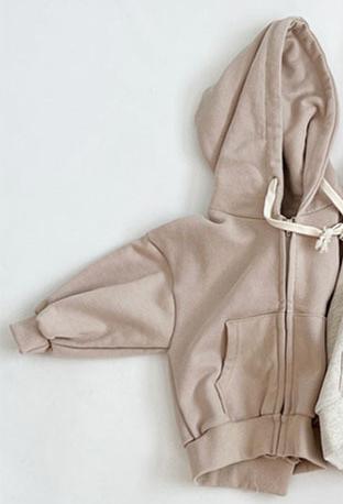Casual Solid Hooded Jacket