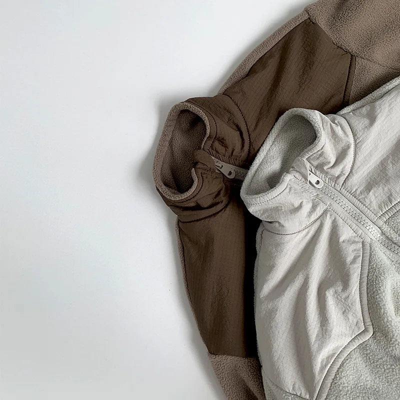 Half-Zip Fleece Winter Sweatshirt