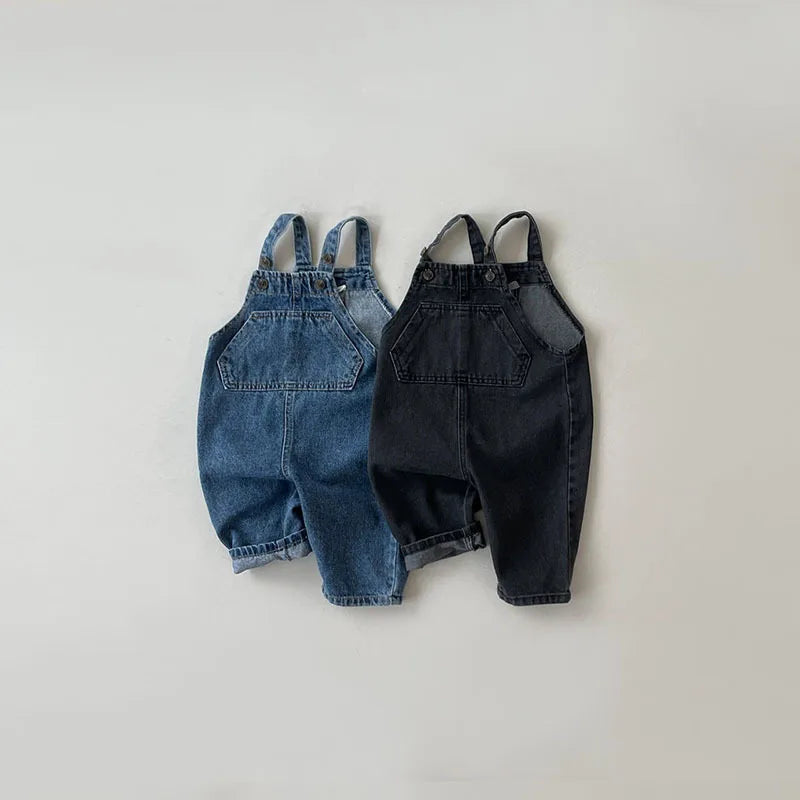 Sleeveless Denim Overalls