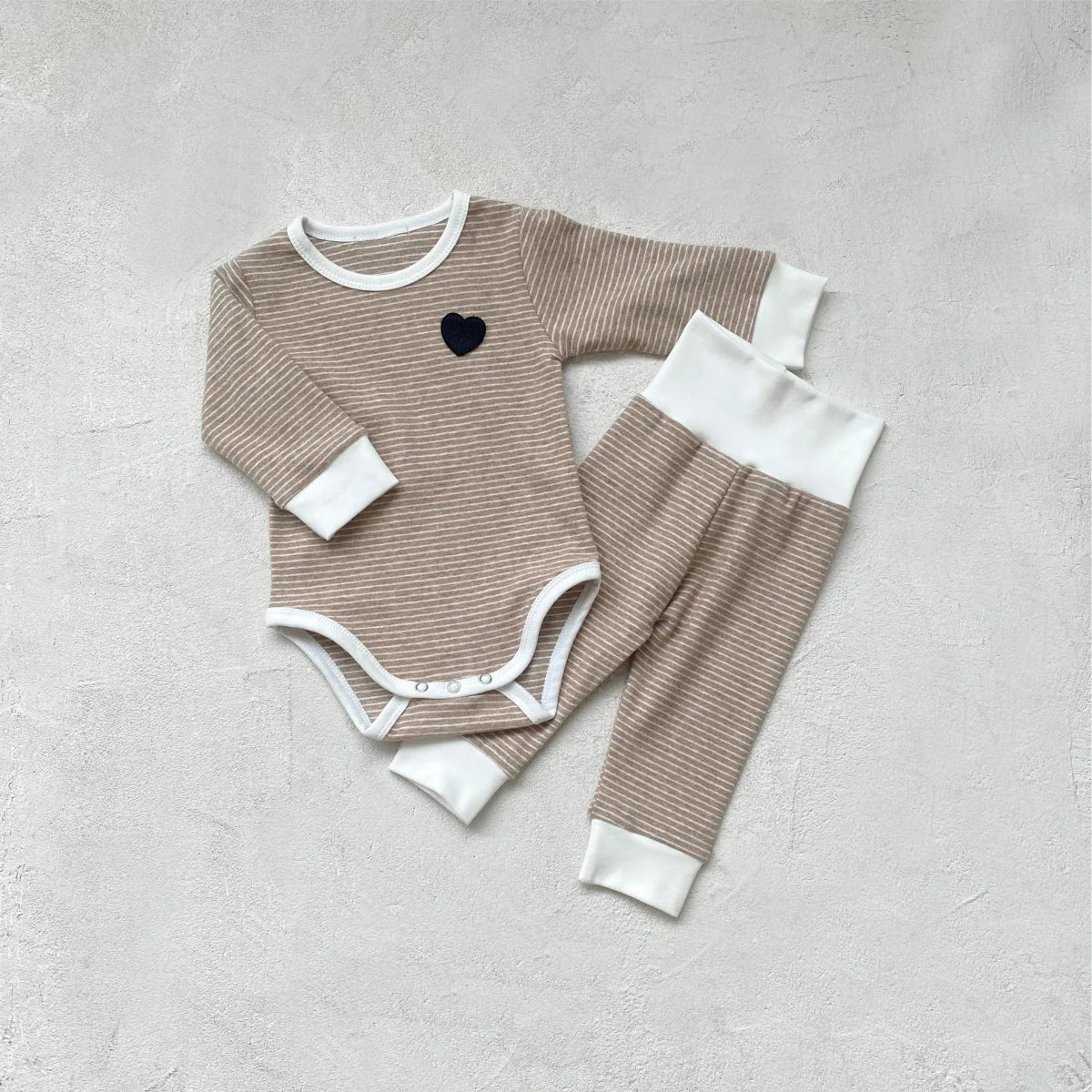 Long-Sleeve Striped Infant Set