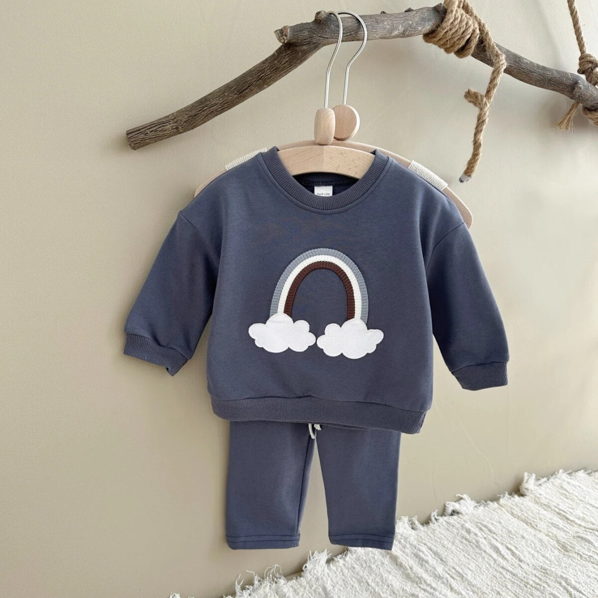 Cute Rainbow Clouds Jogger Set