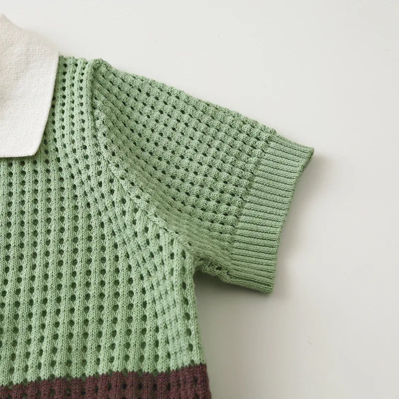 Kids Summer Polo  Knit T-Shirt