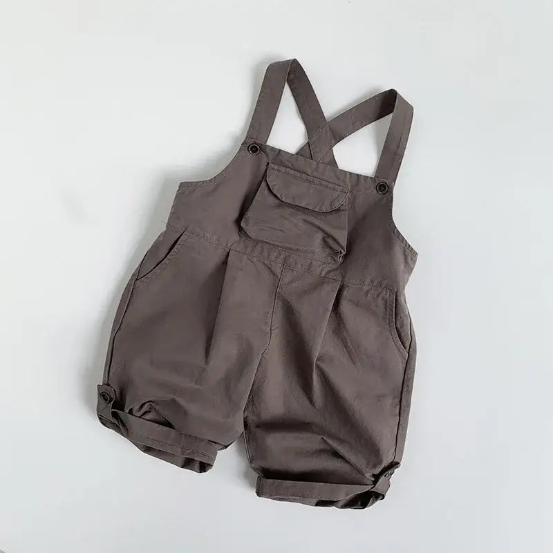 Children's Solid Vintage Overalls