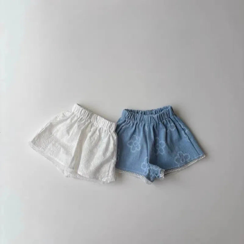 Girls' Floral Print Vest & Shorts Set
