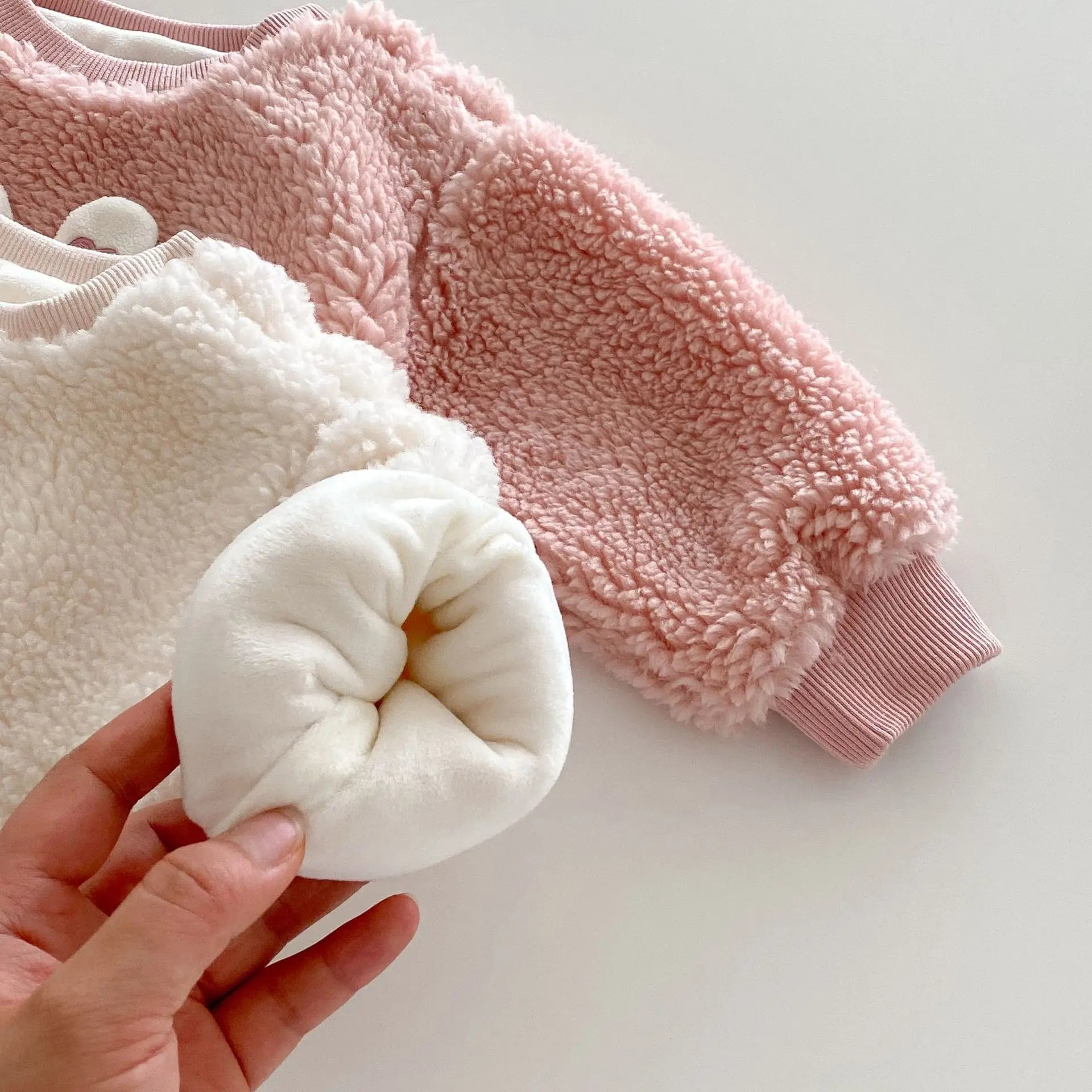 Girls' Plush Bunny Sweatshirt