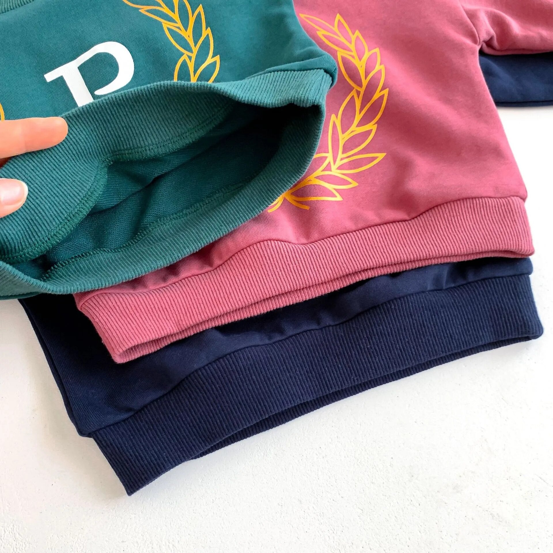 'P' Letter Print Jogger Set