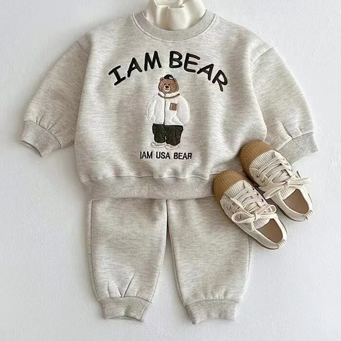 'I Am Bear' Cute Jogger Set