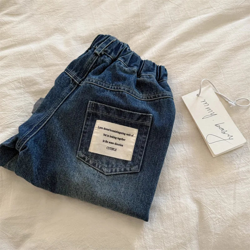 Ripped Patchwork Denim Pants